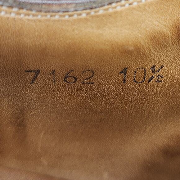 Faconnable Derby Dress Shoes Men 10.5 Brown Leather Plain Toe Fresh Polish 7162 main image 3